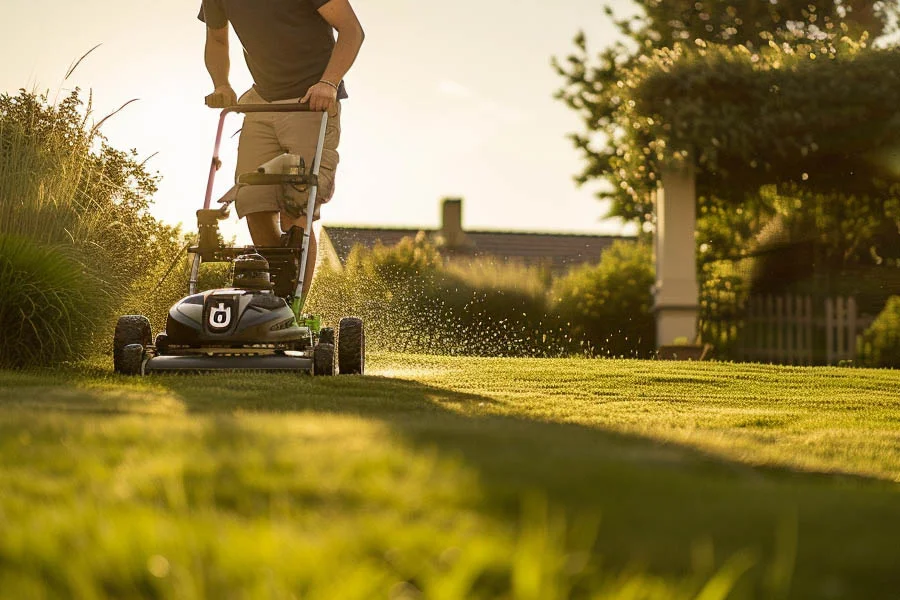 electric walk behind lawn mowers